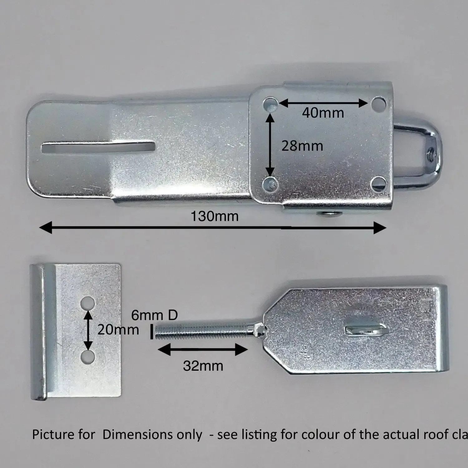 Camper Poptop Roof Clamp Lockable Galvanised