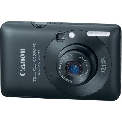 Canon PowerShot SD780 IS Digital Camera Black - Used