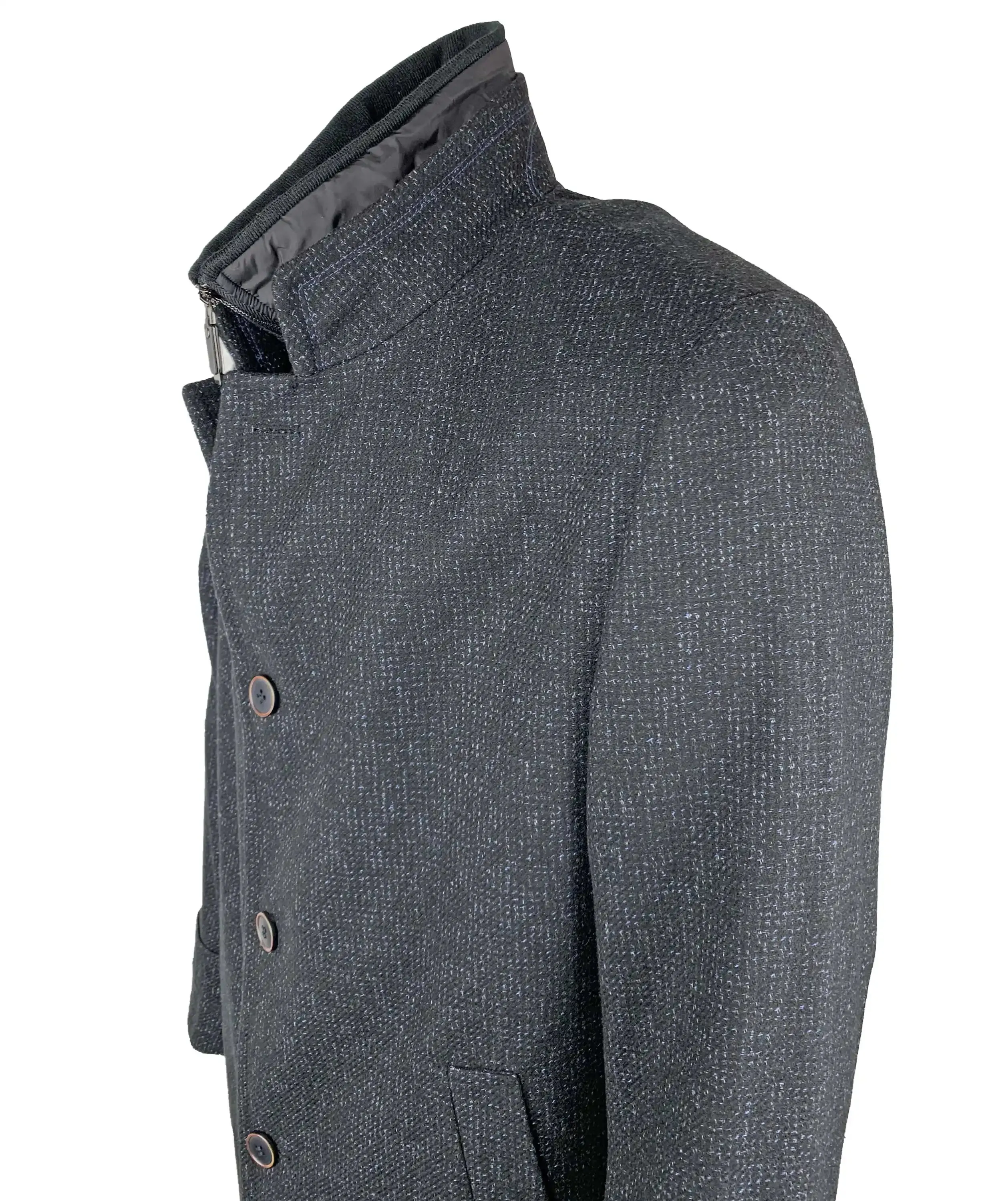 Carl Gross Overcoat Black