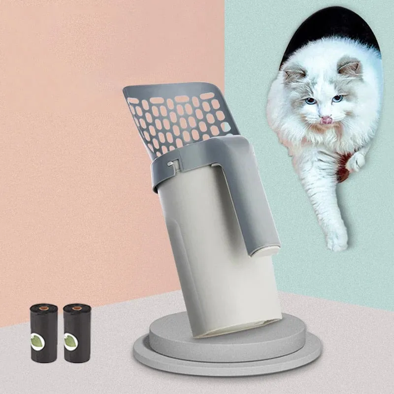 Cat Litter Integrated One-Piece Shovel