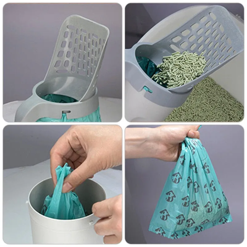 Cat Litter Integrated One-Piece Shovel