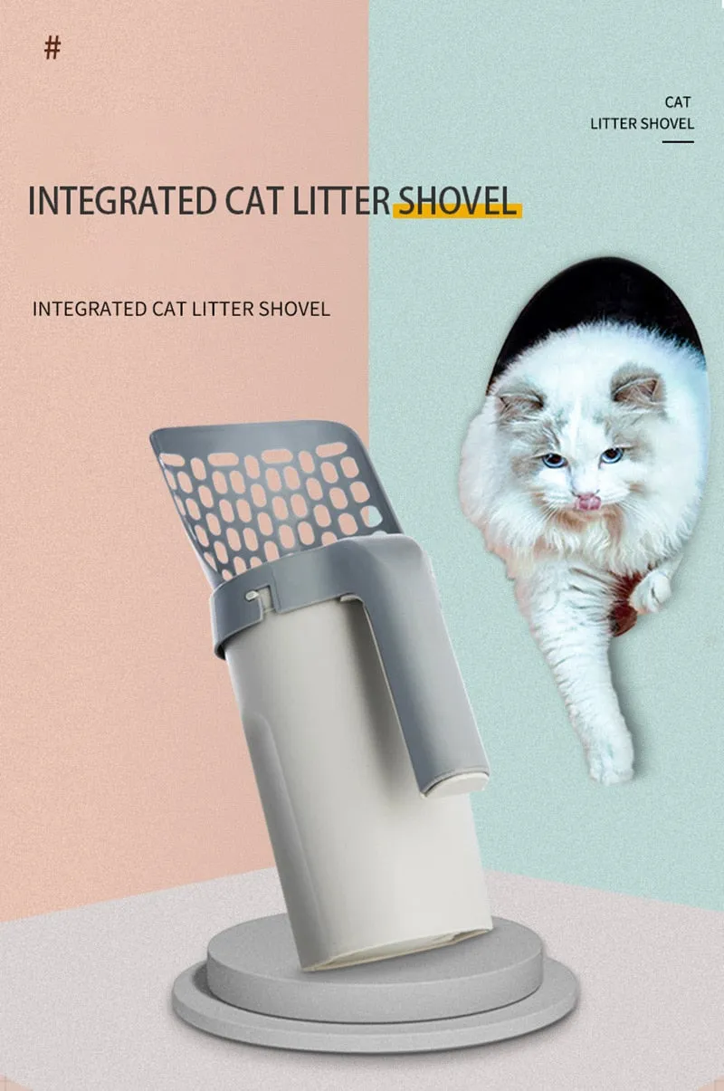 Cat Litter Integrated One-Piece Shovel