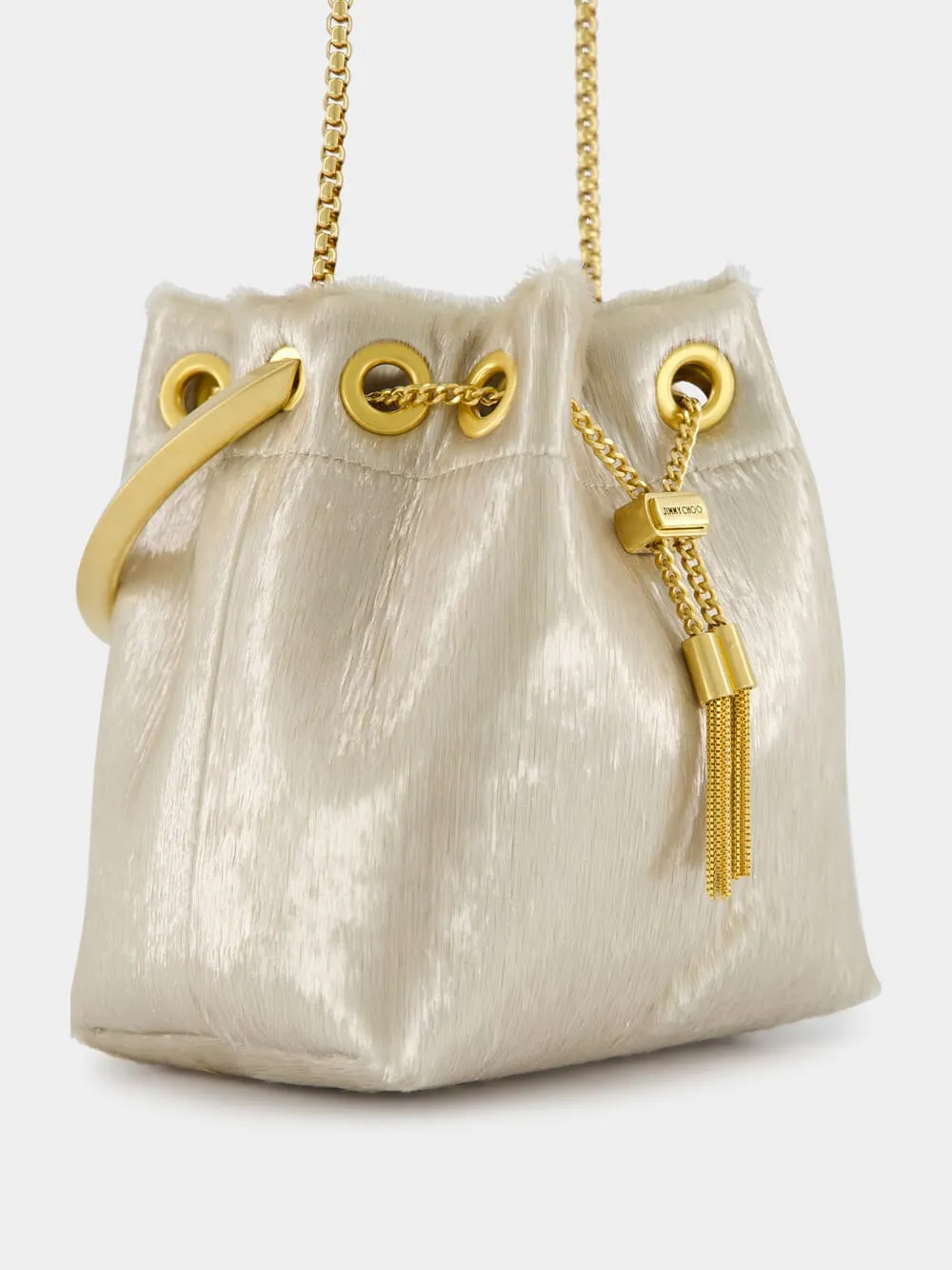 Champagne Bon Bon Gold Bucket Bag