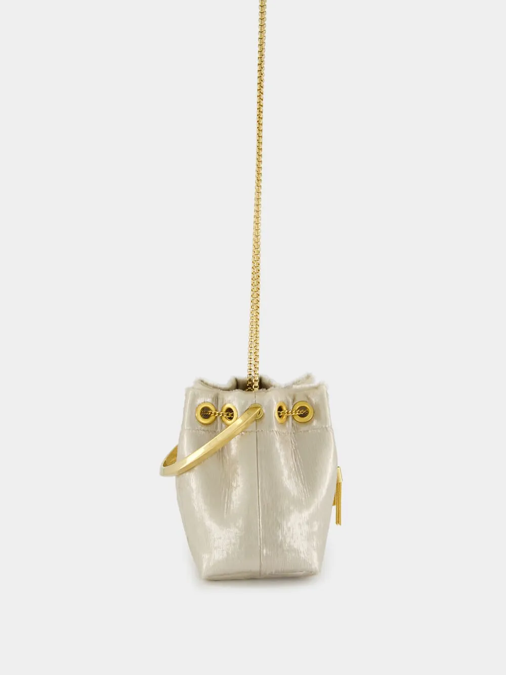 Champagne Bon Bon Gold Bucket Bag