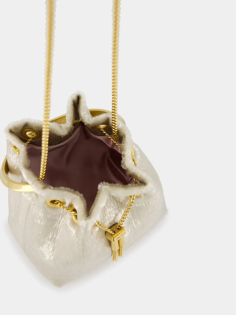 Champagne Bon Bon Gold Bucket Bag