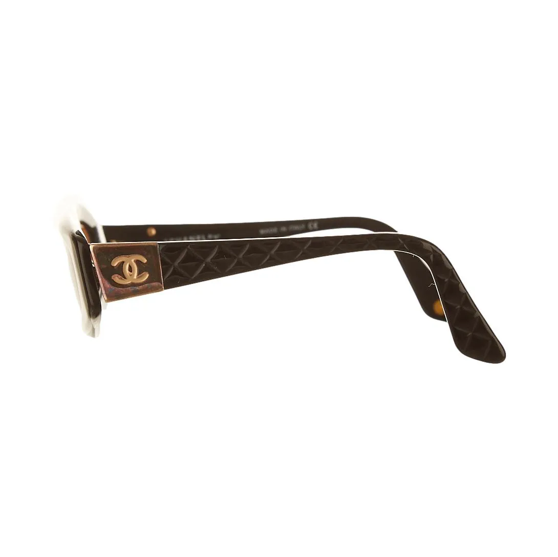 Chanel Black Logo Quilted Sunglasses