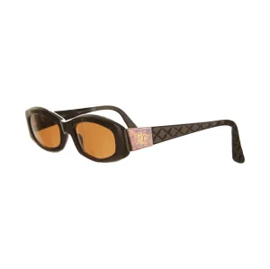 Chanel Black Logo Quilted Sunglasses