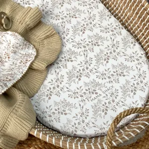 Changing Basket Mat Liner - Vintage Floral
