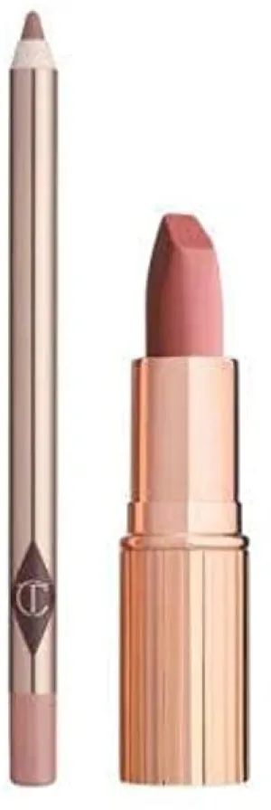 Charlotte Tilbury Pillow Talk Bundle with Matte Revolution Lipstick in Pillow Talk and Lip Cheat in Pillow Talk (2 Items)