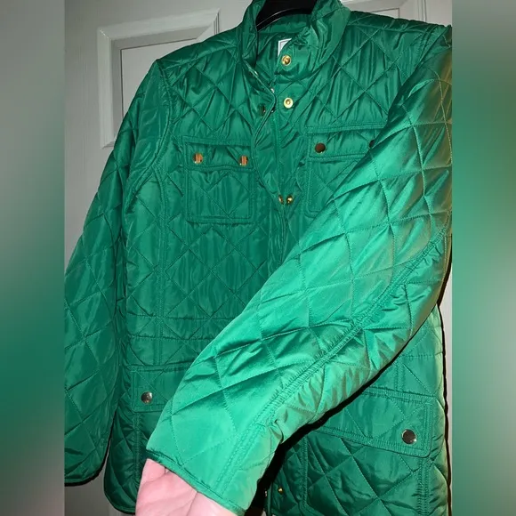 Charter Club Women's Quilted Collared Jacket Size Large