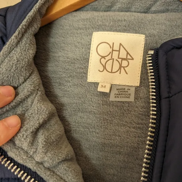 Chaser Navy Quilted Puffer Jacket size medium