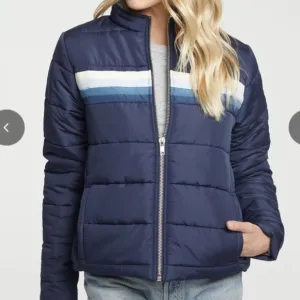 Chaser Navy Quilted Puffer Jacket size medium