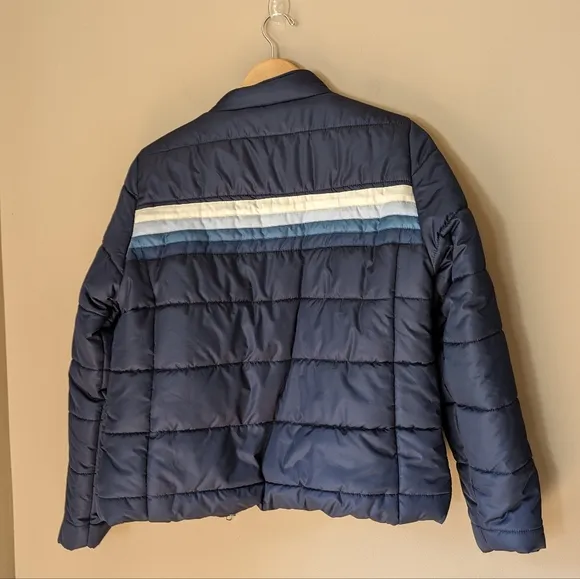 Chaser Navy Quilted Puffer Jacket size medium