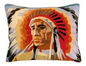 Chief 16"x20" Needlepoint Pillow