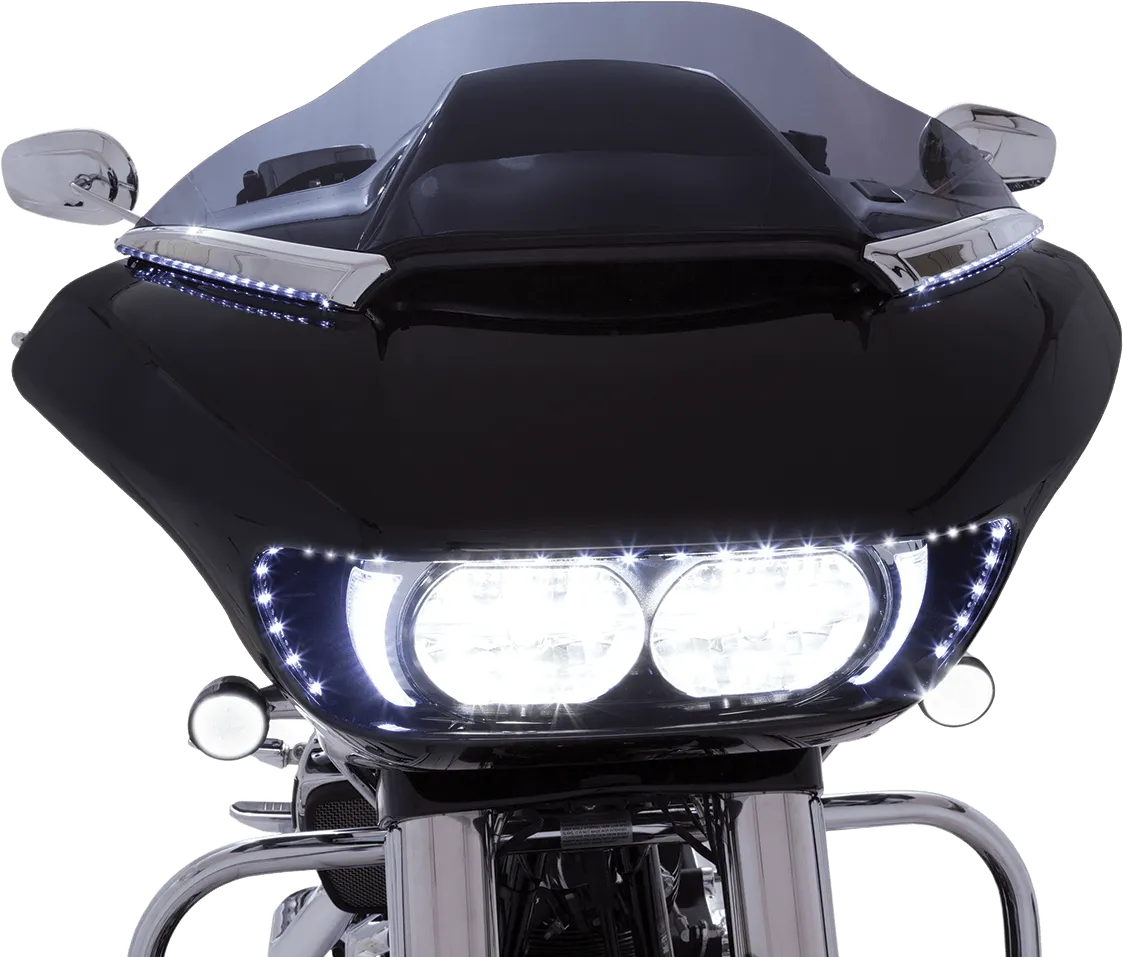 Ciro 11050 Horizon LED Windshield Trim - Chrome LED