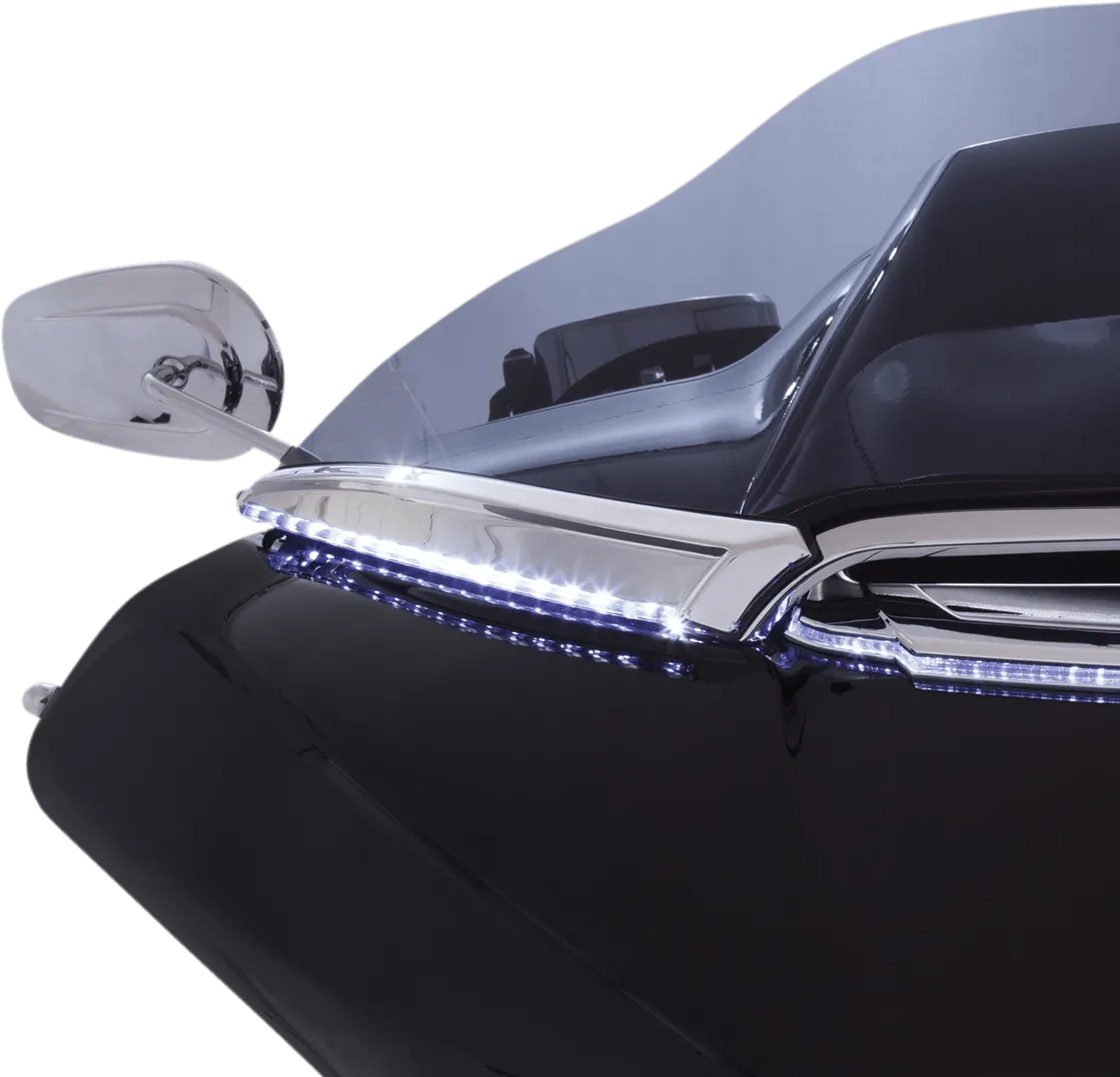 Ciro 11050 Horizon LED Windshield Trim - Chrome LED