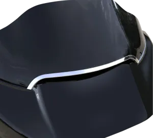 Ciro 11052 Center Windshield Trim - Chrome