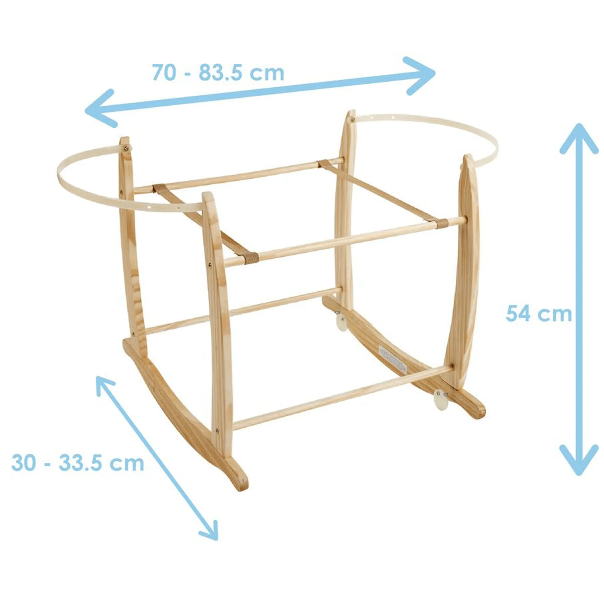 Clair De Lune Deluxe Rocking Moses Stand Natural