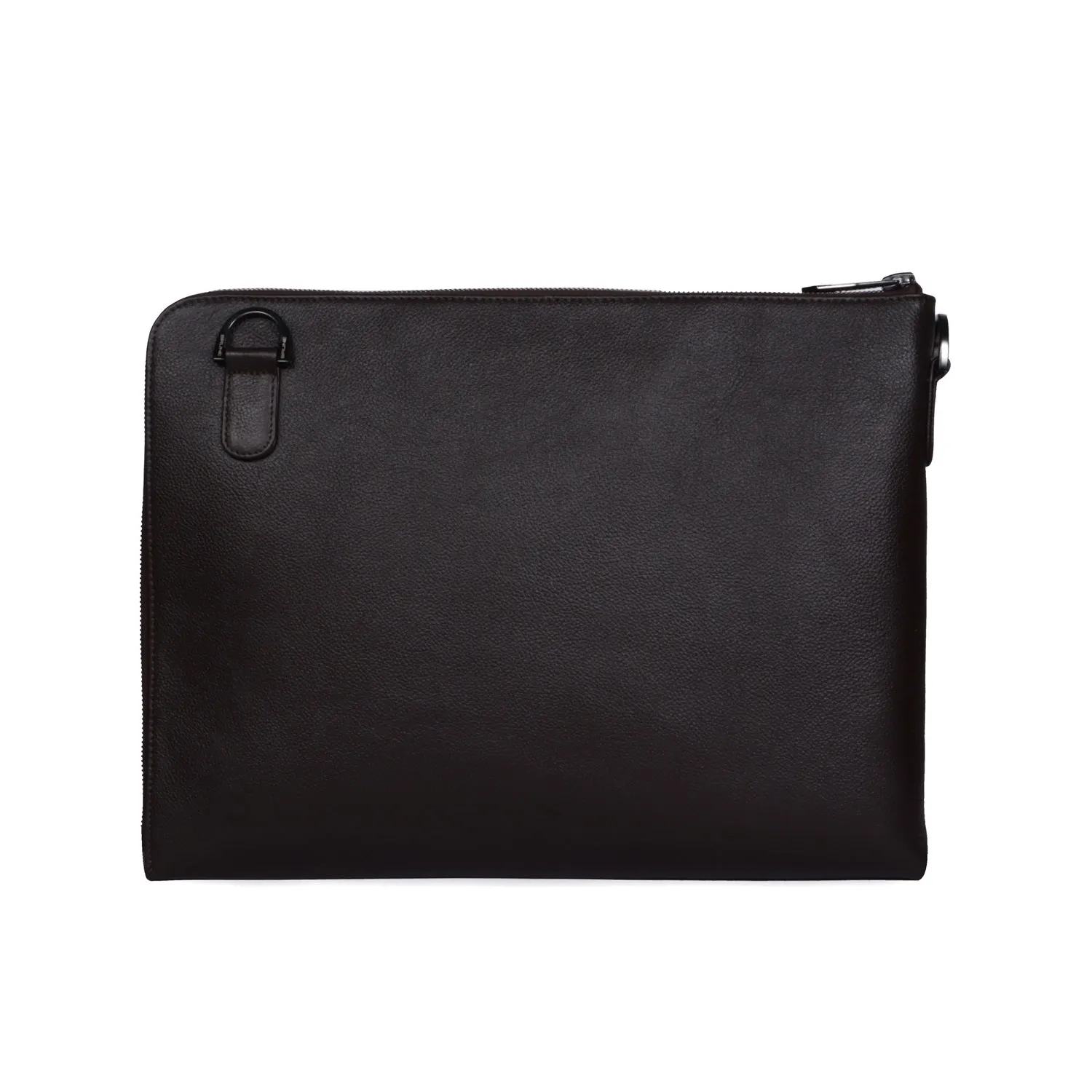 Classic Dark Brown Leather Stylish Cool laptop Sleeves/Messenger bag with Zip Compartment  By Brune & Bareskin
