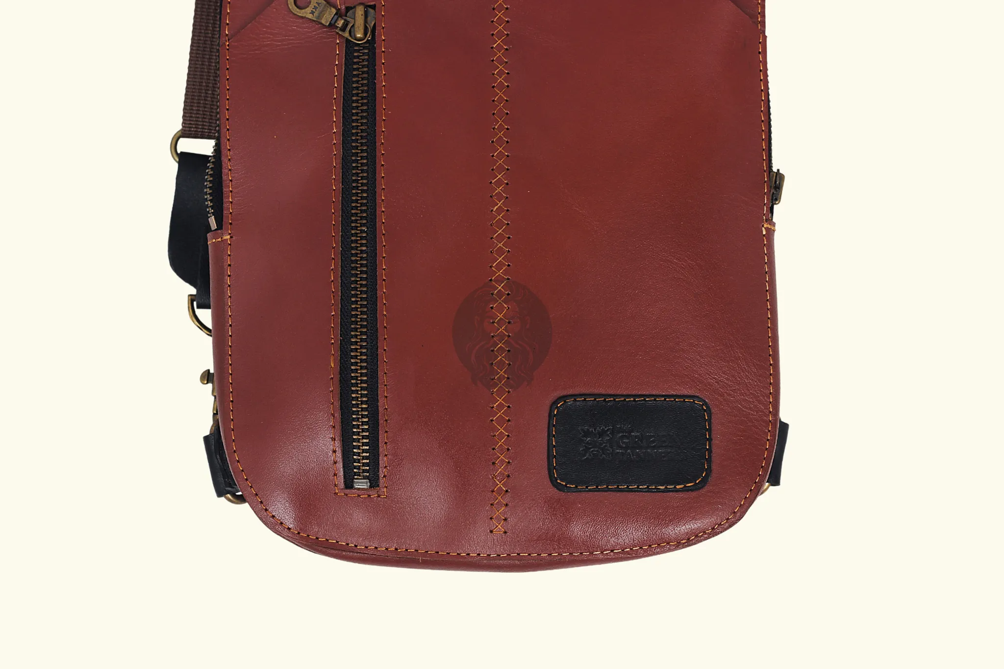 Classic Men's Leather Sling Bag