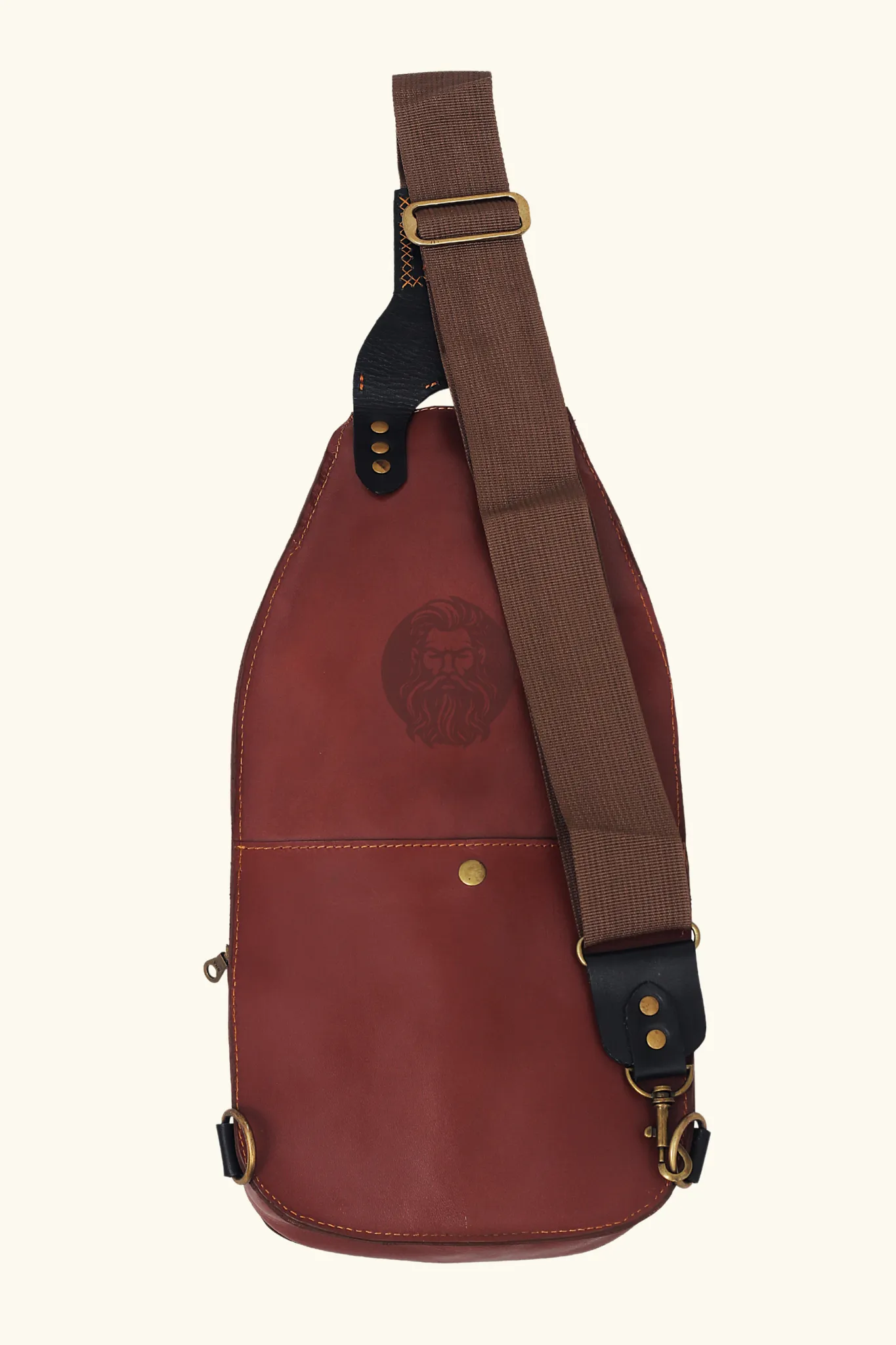 Classic Men's Leather Sling Bag