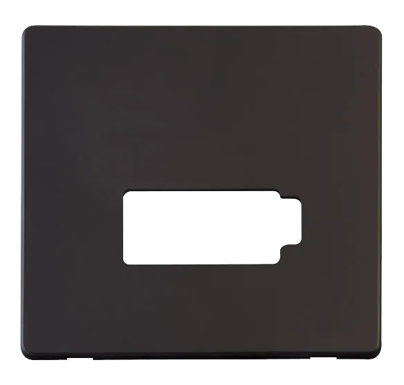 Click Definity SCP450BK 13A Fuse Connection Unit (Lockable) Cover Plate - Black