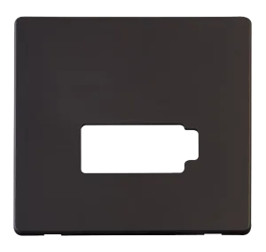 Click Definity SCP450BK 13A Fuse Connection Unit (Lockable) Cover Plate - Black