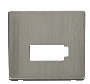 Click Definity SCP450SS 13A Fuse Connection Unit (Lockable) Cover Plate - Stainless Steel