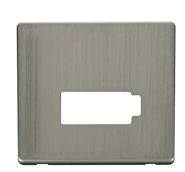 Click Definity SCP450SS 13A Fuse Connection Unit (Lockable) Cover Plate - Stainless Steel