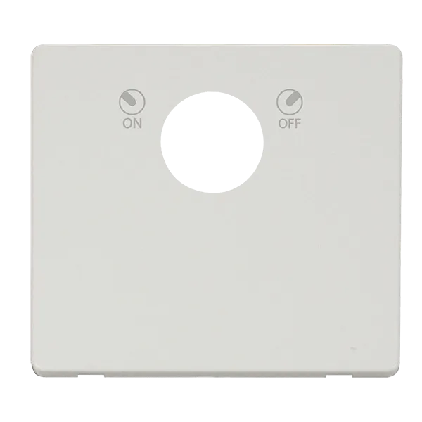Click Definity SCP660MW 20A Double Pole Key Lockable Switch Cover Plate - Metal White