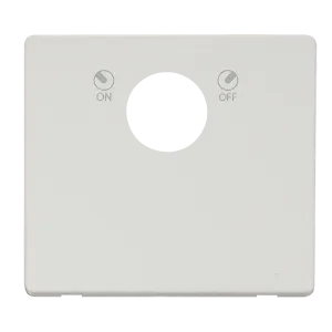 Click Definity SCP660MW 20A Double Pole Key Lockable Switch Cover Plate - Metal White