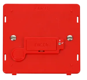 Click Definity SIN249RD 3A Fused Connection Unit With Flex Outlet (Lockable) Insert - Red