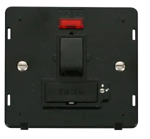 Click Definity SIN852BK 13A Fused Switched Connection Unit With Neon (Lockable) Insert - Black