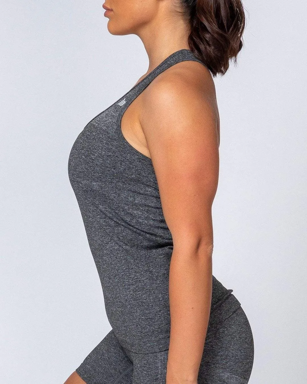 Comfort Seamless Tank - Charcoal Marl