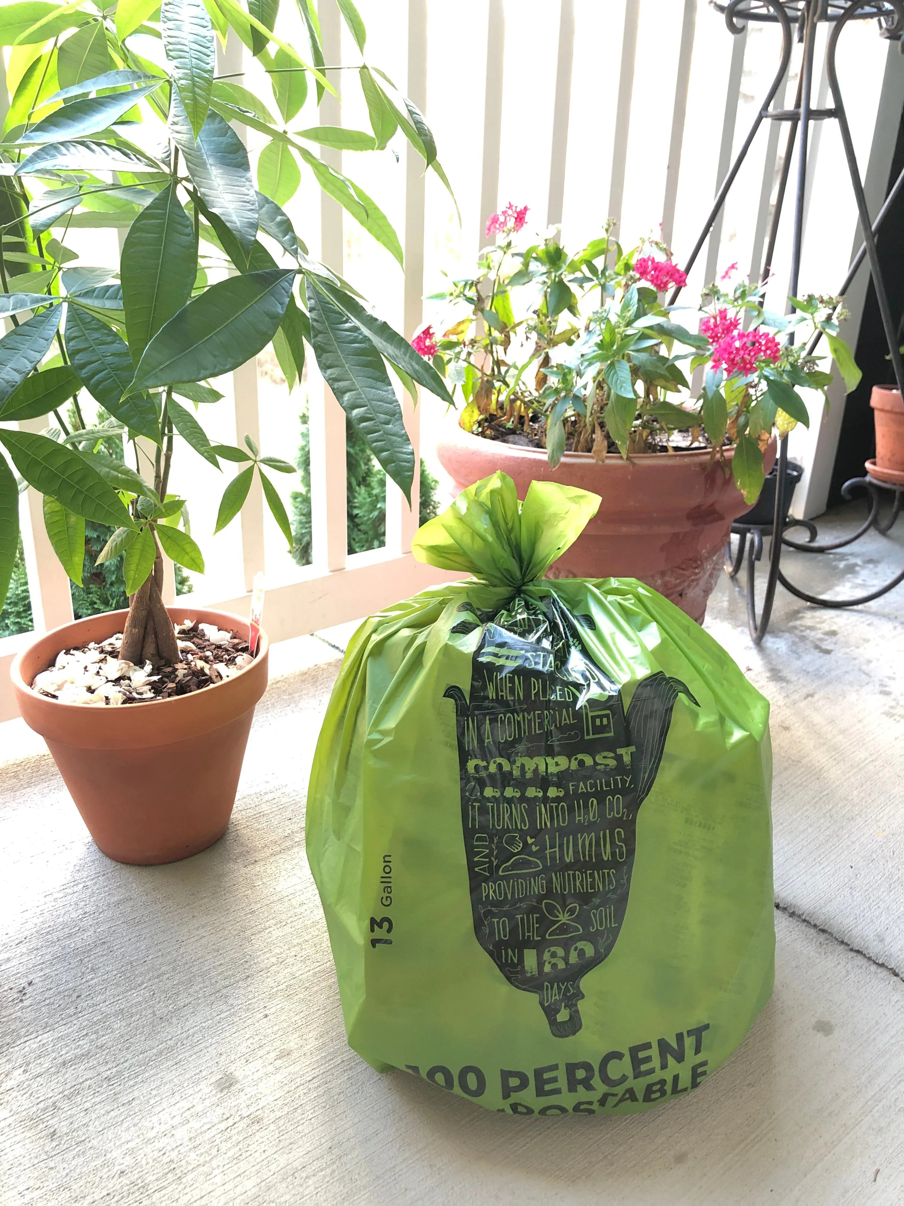 Compostable Trash Bin Liners<br>13 Gallon x2