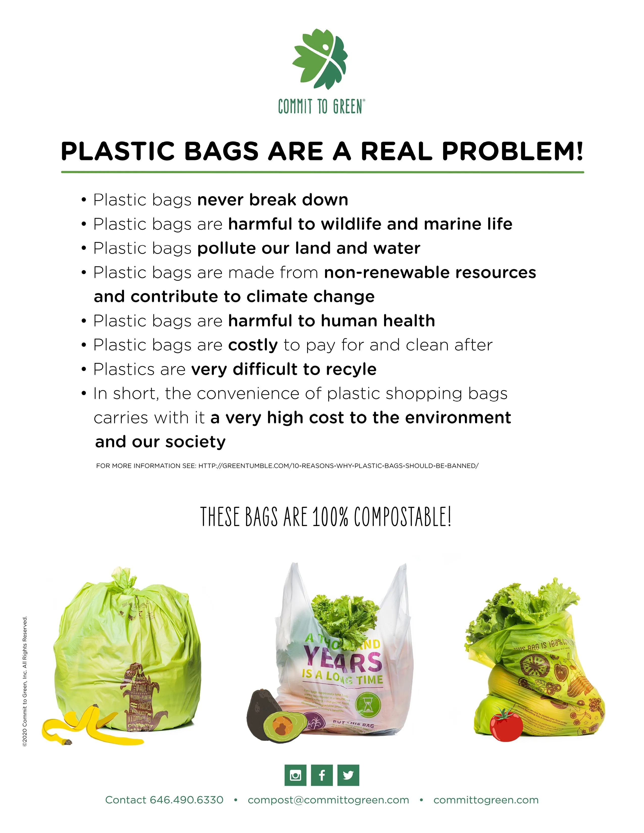 Compostable Trash Bin Liners<br>13 Gallon x2