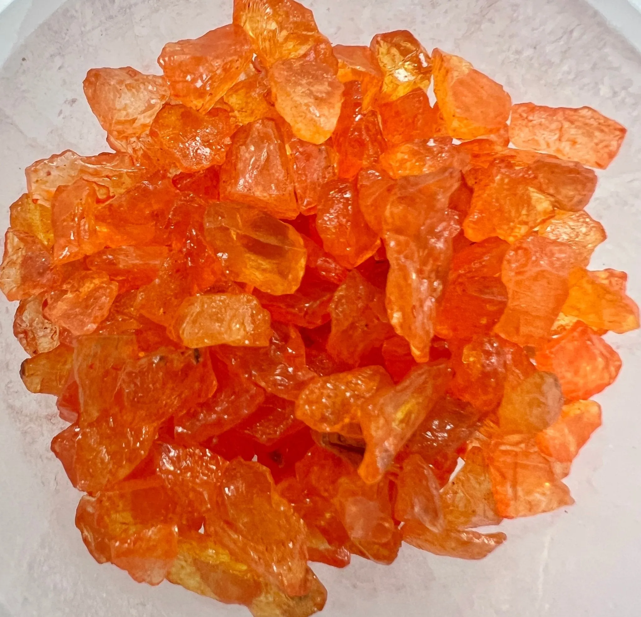 Crackled Orange Quartz Gemstone Chips