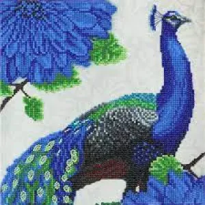 Craft Buddy Crystal Art Kit Flowering Peacock 30 x 30 cm Pre-Framed 5D Art Kit
