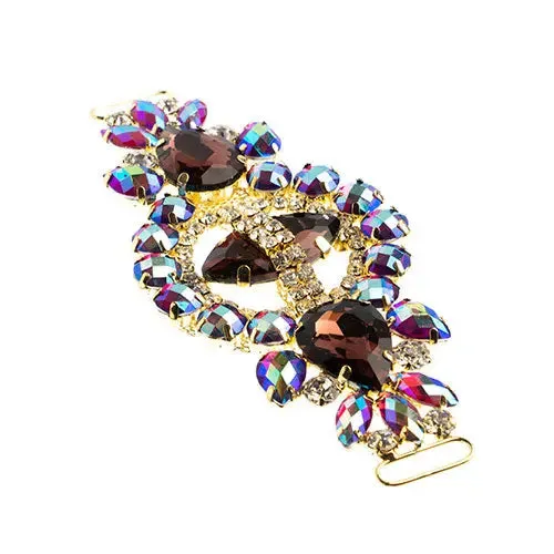 Crystal Motif Cosmos 13.5x5.7cm Aurora Borealis Gold Casing