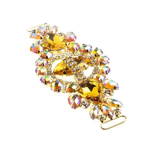 Crystal Motif Cosmos 13.5x5.7cm Aurora Borealis Gold Casing