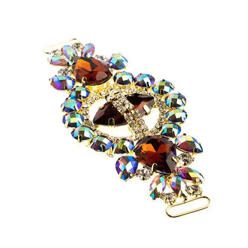 Crystal Motif Cosmos 13.5x5.7cm Aurora Borealis Gold Casing
