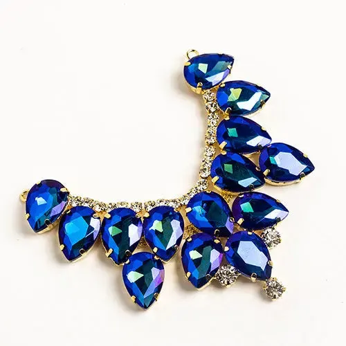 Crystal Motifs Drop 9cm Aurora Borealis