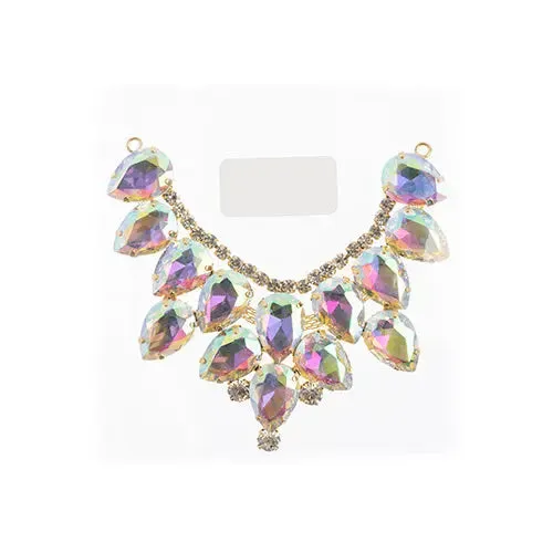 Crystal Motifs Drop 9cm Aurora Borealis