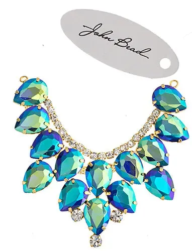 Crystal Motifs Drop 9cm Aurora Borealis