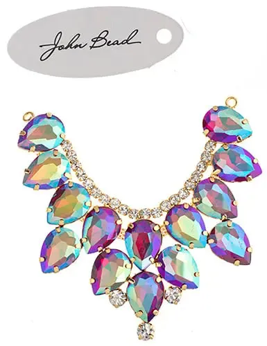 Crystal Motifs Drop 9cm Aurora Borealis