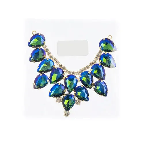 Crystal Motifs Drop 9cm Aurora Borealis