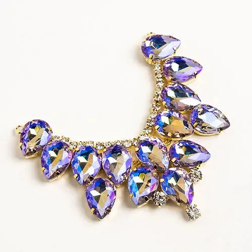 Crystal Motifs Drop 9cm Aurora Borealis