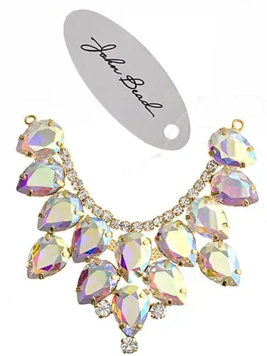 Crystal Motifs Drop 9cm Aurora Borealis