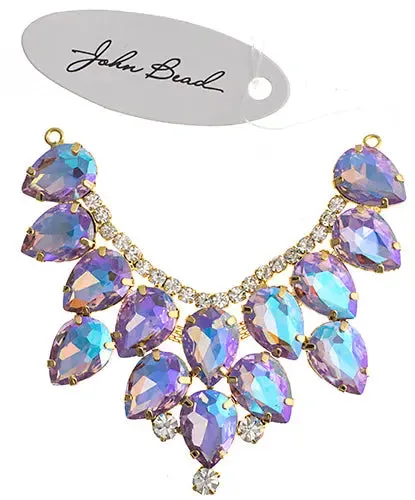 Crystal Motifs Drop 9cm Aurora Borealis