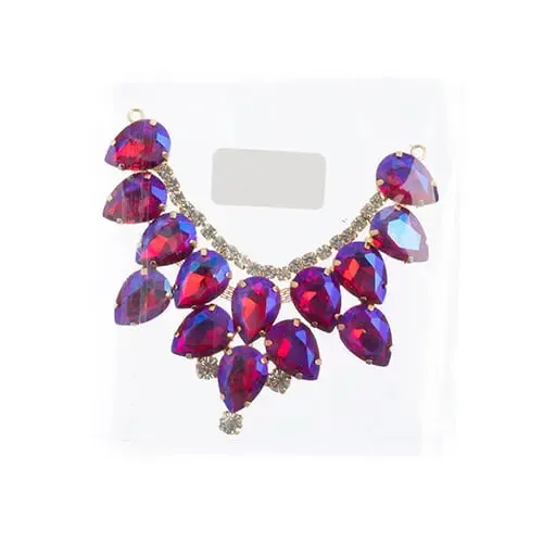 Crystal Motifs Drop 9cm Aurora Borealis